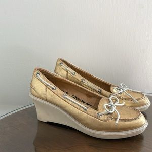 Sperry  Gold Espadrilles Sz8